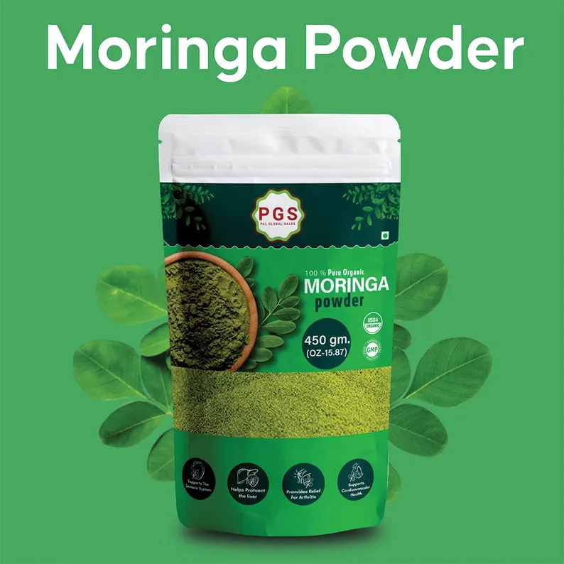 100% Pure Natural Moringa Leave (Leaf) Powder, Herbs Product, - Image 2