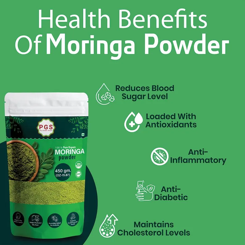 100% Pure Natural Moringa Leave (Leaf) Powder, Herbs Product, - Image 4