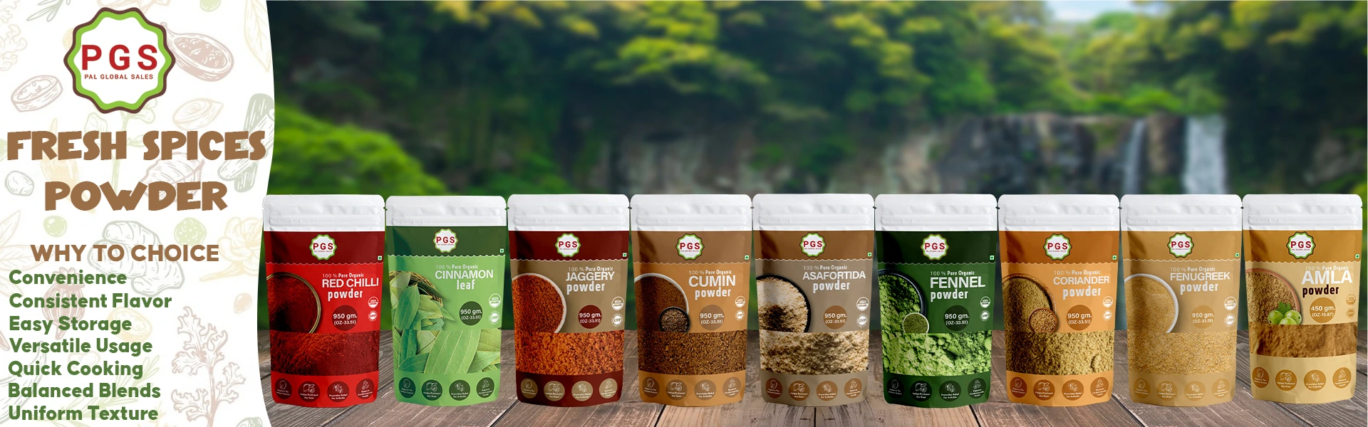 spices web banner design