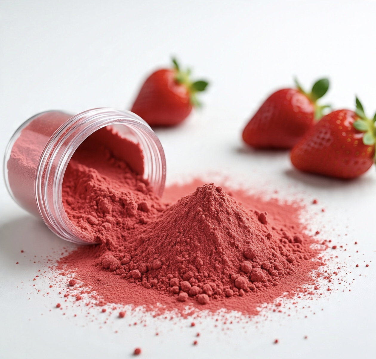 Buy Online Organic Strawberry 🍓 Powder, Best Quality, 100% Pure Fruits Powder Herbs And Cooking Product, - Image 3