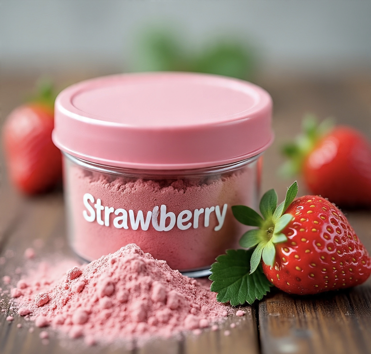 Buy Online Organic Strawberry 🍓 Powder, Best Quality, 100% Pure Fruits Powder Herbs And Cooking Product, - Image 6