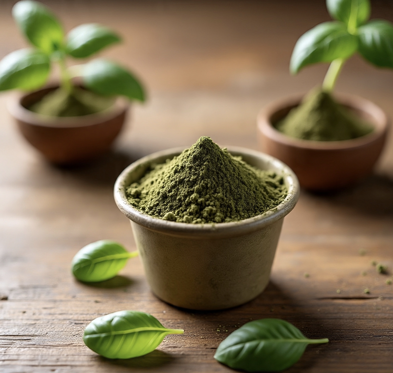 Basil Powder, Organic Basil Leaf (Leaves) Powder Best Indian Spice, Herbs Healthy Product. - Image 3