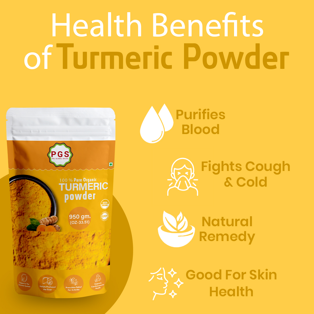 Organic Dry Turmeric Powder, Best Indian Spice, Cooking Recipe Use and Herbs Healthy Product. - Image 3