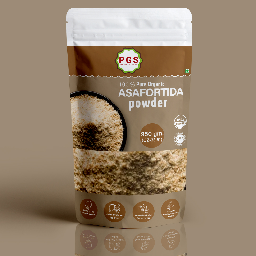 100% Natural Asafoetida Powder, Best Indian Spice, Cooking Recipe Use and Herbs Healthy Product.