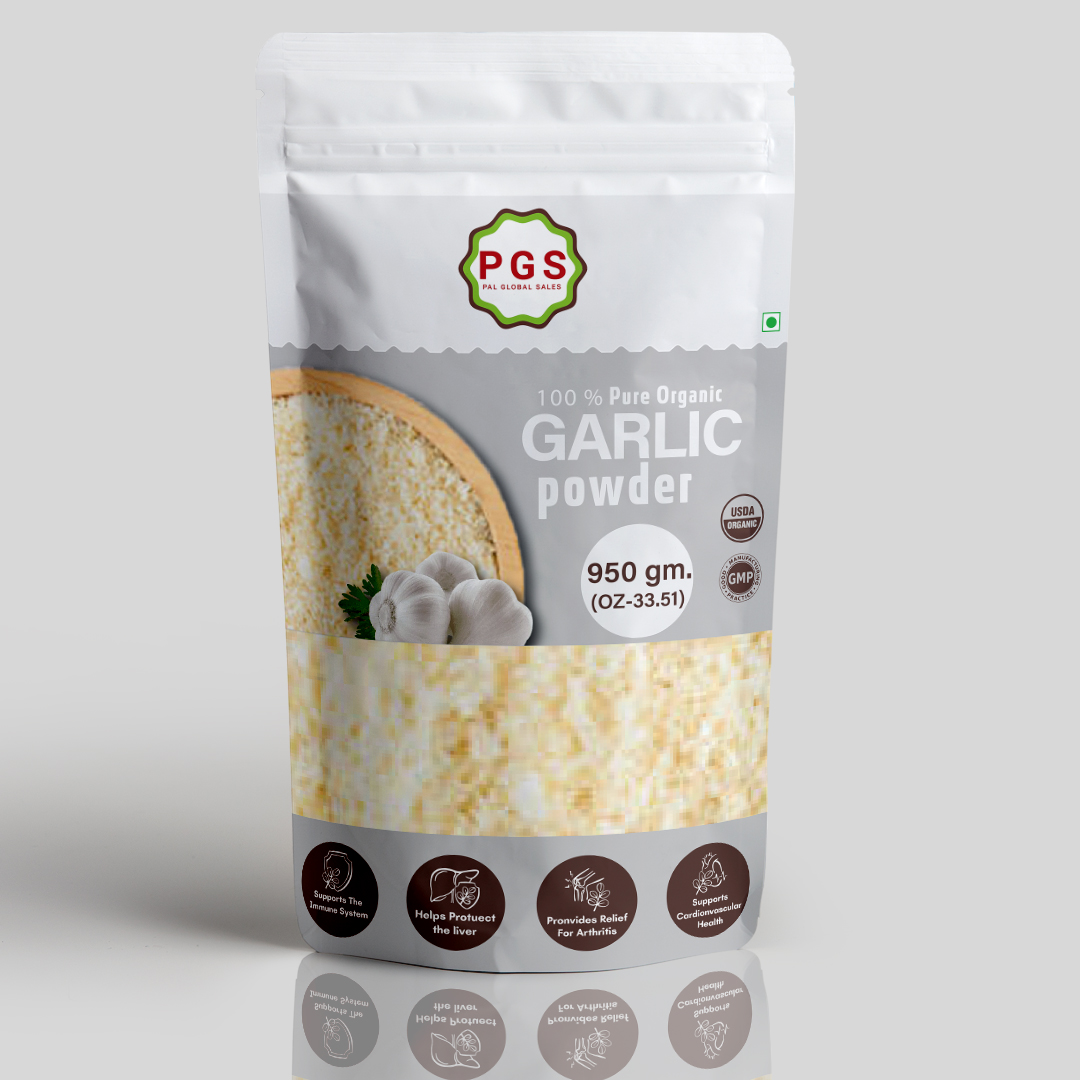 Organic Garlic Powder – Fresh Aroma | Natural Seasoning-100% Natural Dehydrated Garlic Powder | Flavor Enhancer