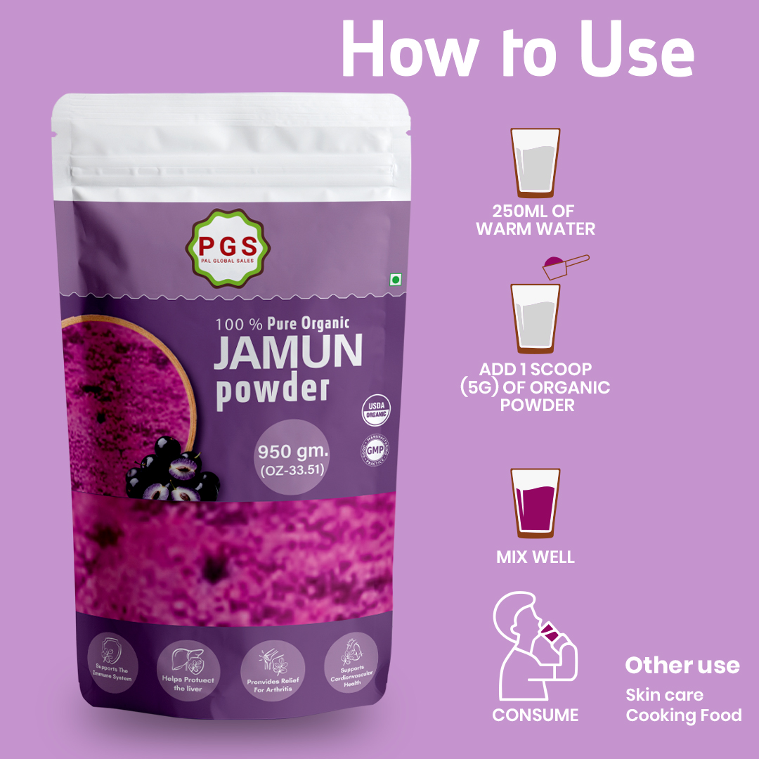 Organic Black plum Powder, Best Quality, 100% Pure Fruits Powder Product, - Image 3