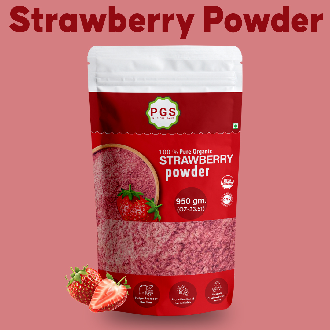 Organic Strawberry 🍓 Powder, Best Quality, 100% Pure Fruits Powder Herbs And Cooking Product,