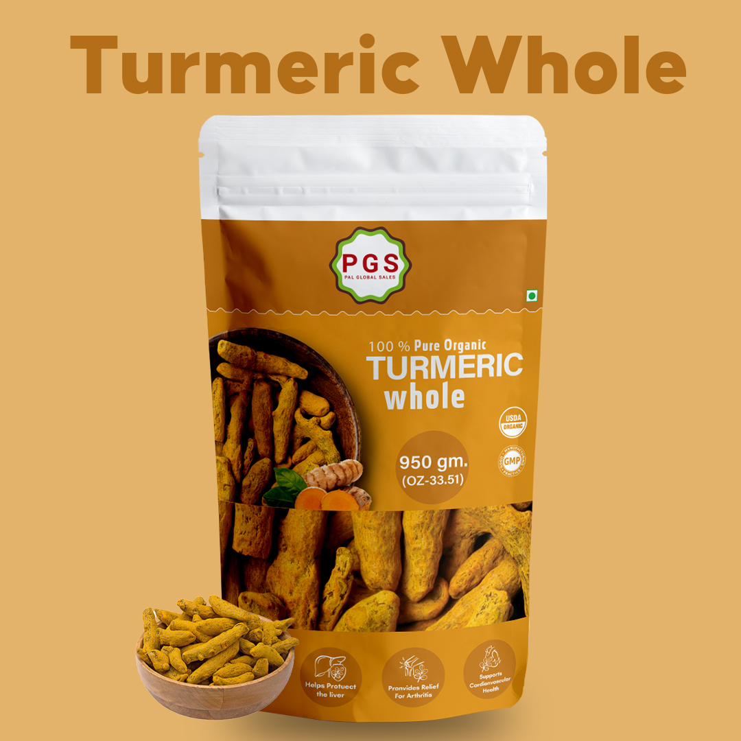Organic Dry Whole Turmeric, Best Indian Spice, Cooking Recipe Use and Herbs Healthy Product.